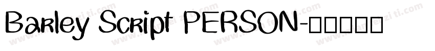 Barley Script PERSON字体转换